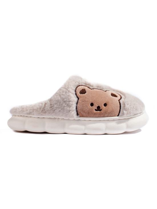 Béžové dámske papuče BEAR