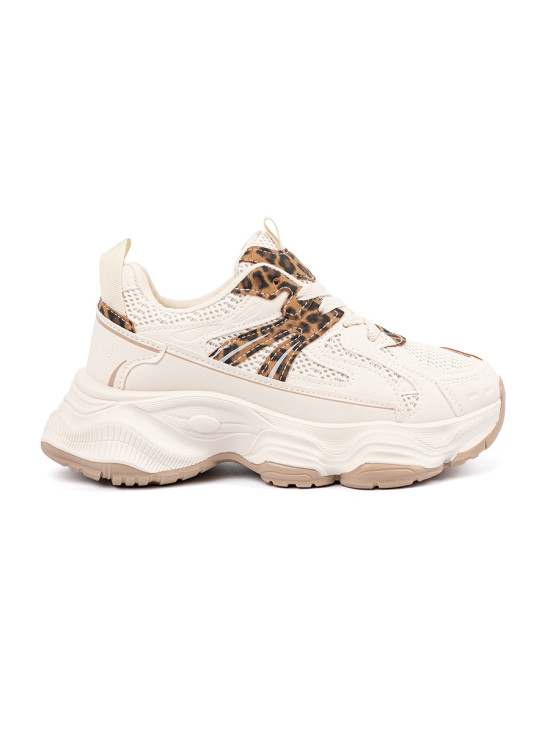 Sneakersy s hrubou podrážkou v animal vzore