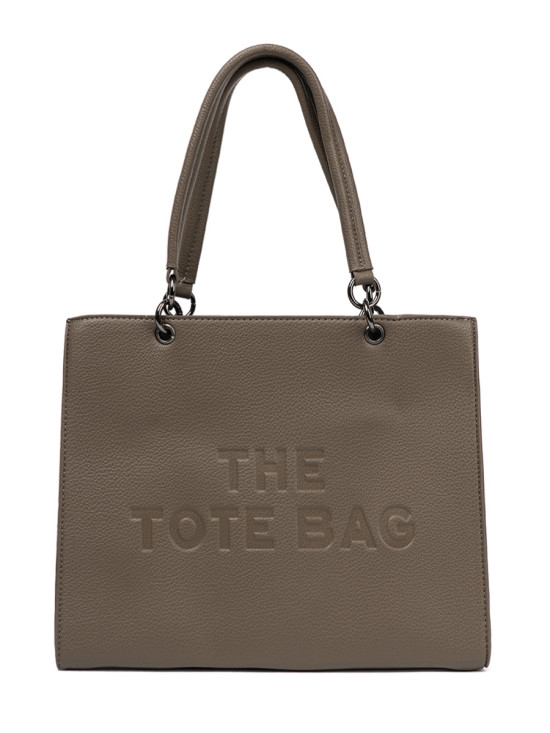 Elegantná kabelka TOTE tmavobéžová