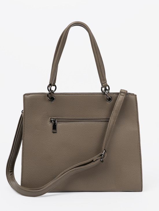 Elegantná kabelka TOTE tmavobéžová