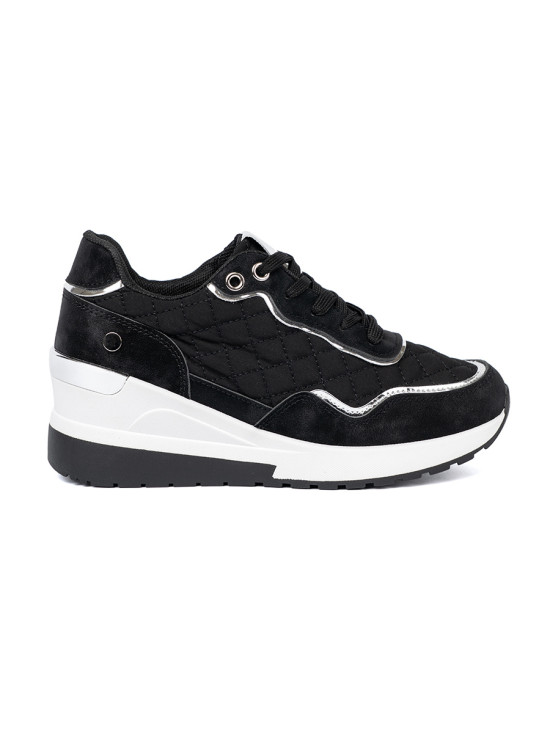 Čierne dámske sneakersy na platforme