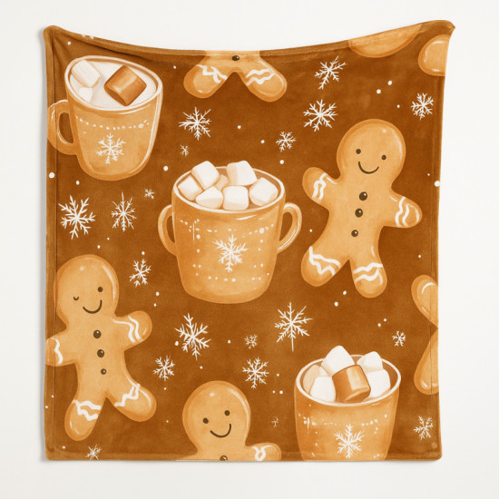 Mäkká plyšová XL deka Perníček