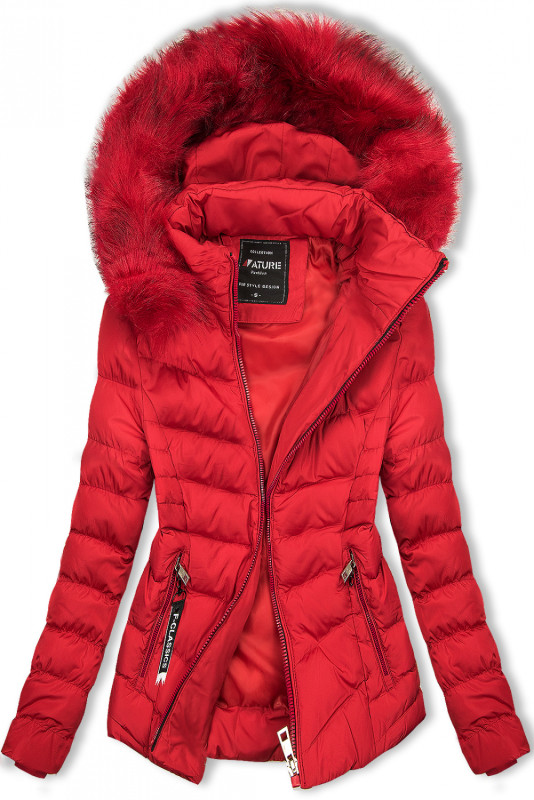 Červená bunda na obdobie jeseň/zima