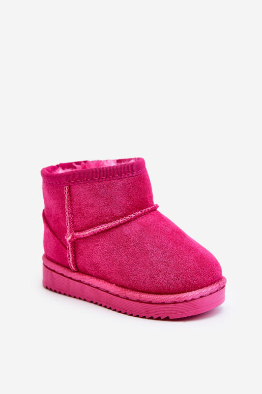 Zateplené ružové slip-on snehule