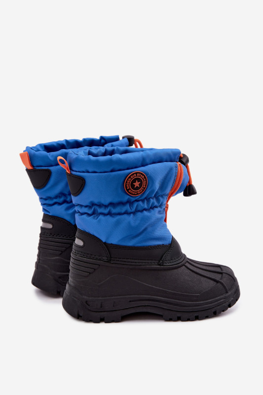 Modré snehule na zips