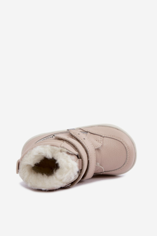 Kožené barefoot snehule béžové