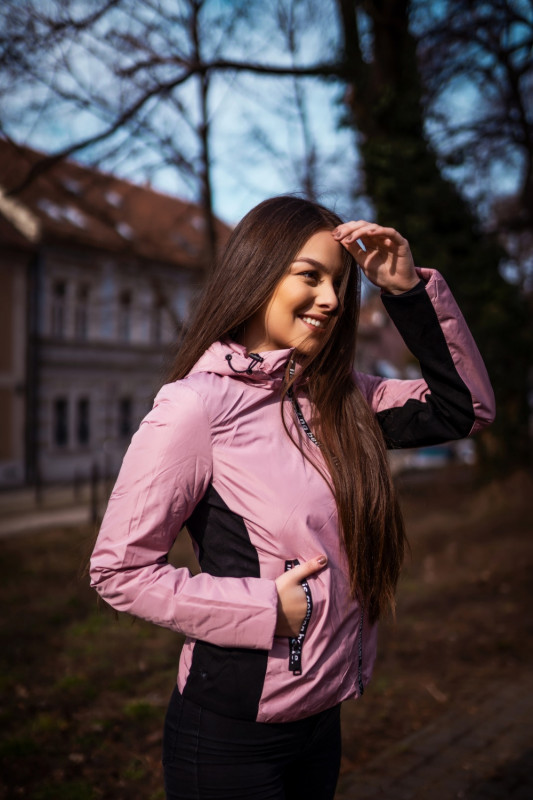 Sivá športová obojstranná bunda