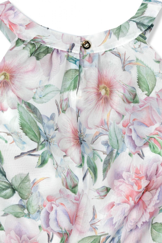 Ružovo-zelené kvetinové šaty Laura/O'la Voga