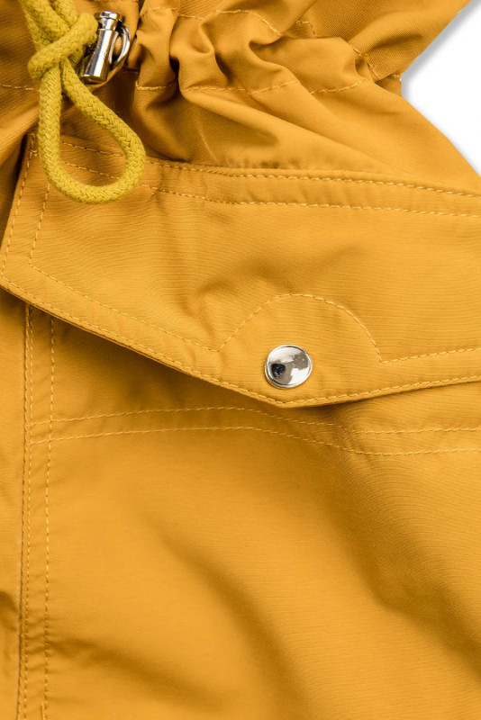 Parka s odnímateľnou podšívkou mustard