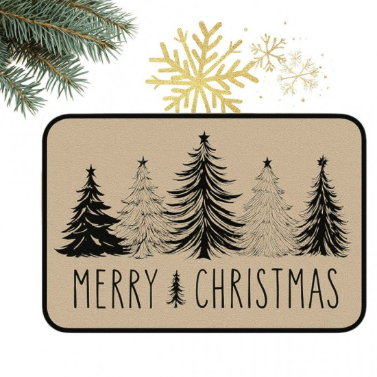 Rohožka s vianočným motívom béžová 60x90 cm