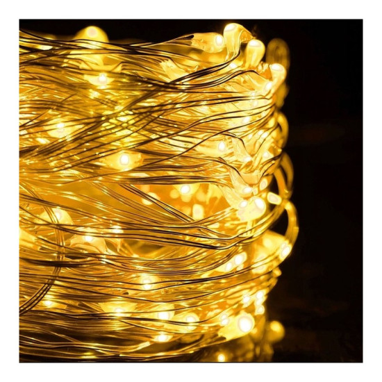 Vianočné svetlá - 200 LED, 20m, teplá biela