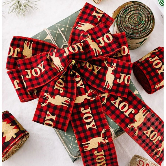 Vianočná stuha JOY 5cm x 5m