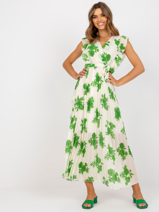 Elegantné zelené midi šaty
