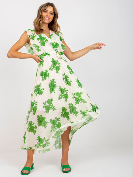 Elegantné zelené midi šaty