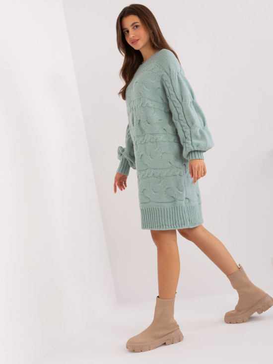 Mätové oversize pletené šaty/pulóver