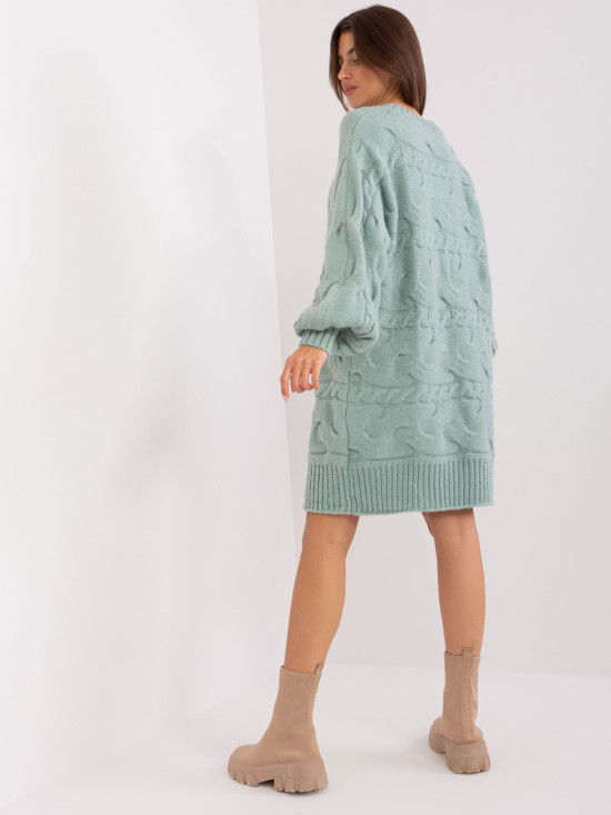 Mätové oversize pletené šaty/pulóver