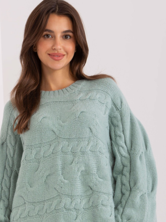 Mätové oversize pletené šaty/pulóver