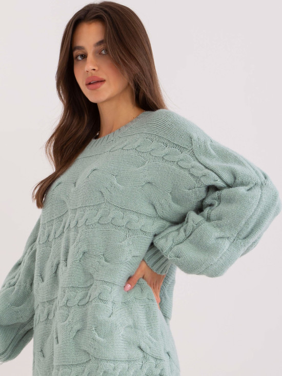 Mätové oversize pletené šaty/pulóver