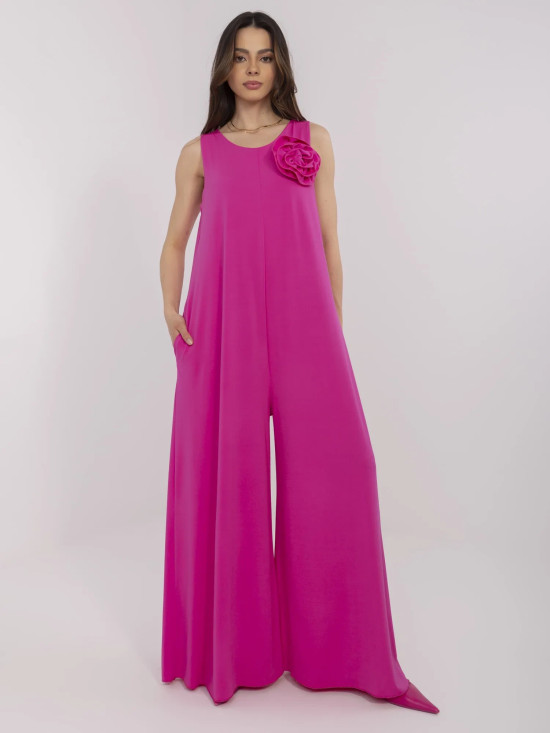 Elegantný fuchsiový overal
