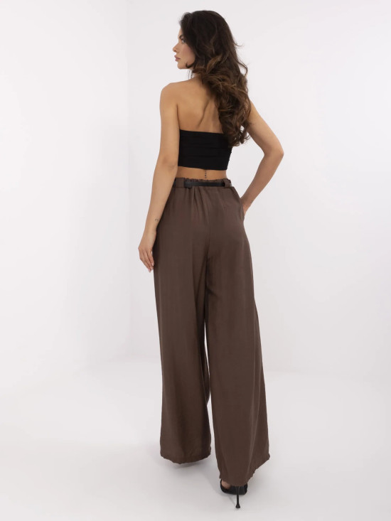 Hnedé palazzo nohavice