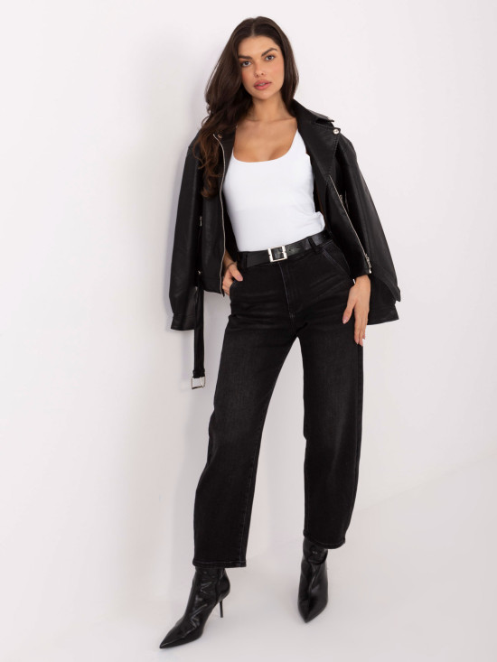 Biely hladký top bez rukávov