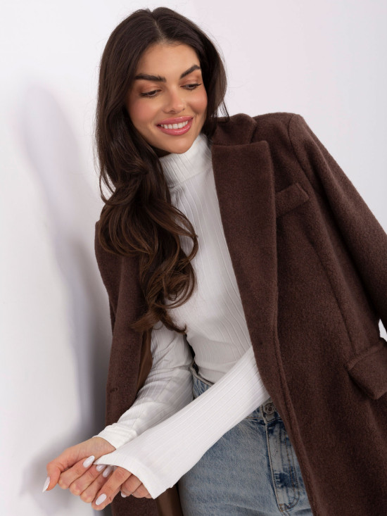 Prúžkovaná bavlnená blúzka s rolákom ecru