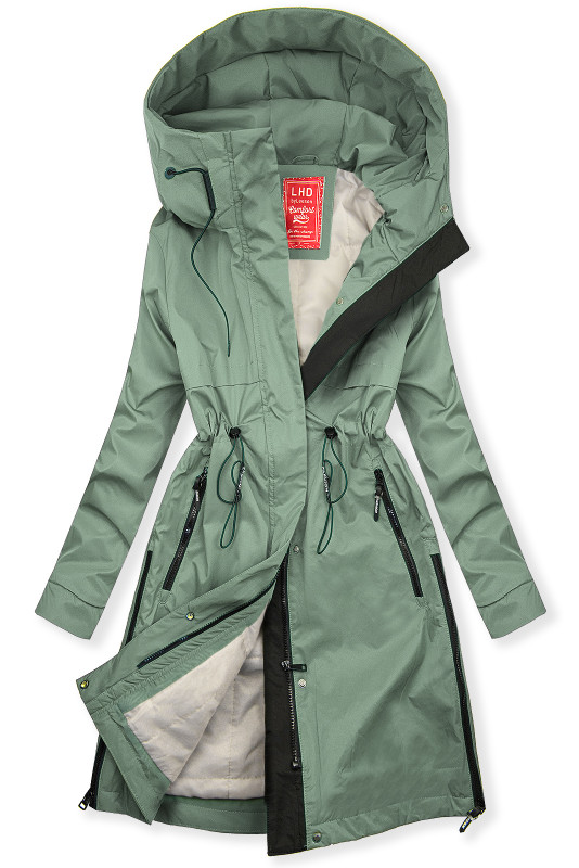Zelená prechodná bunda FASHION