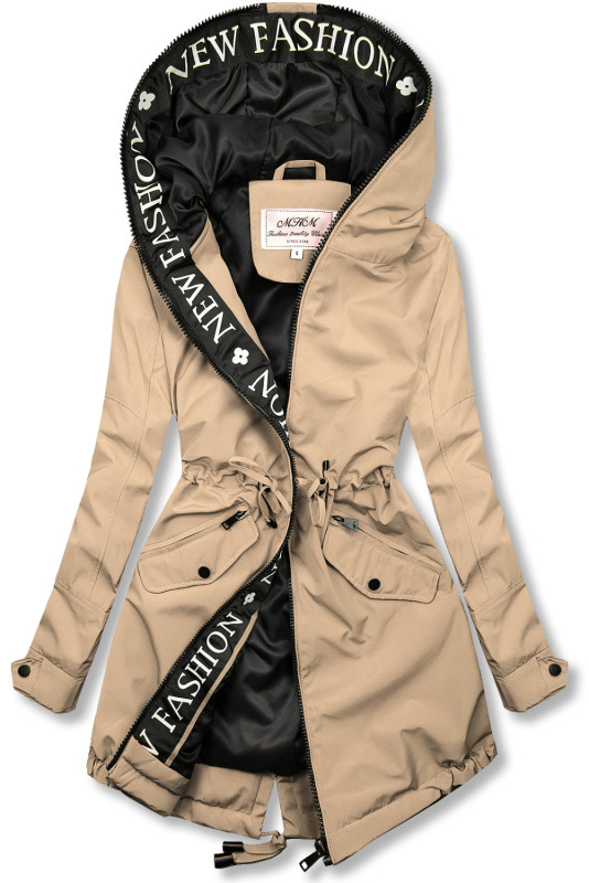 Ľahká prechodná parka FASHION béžová
