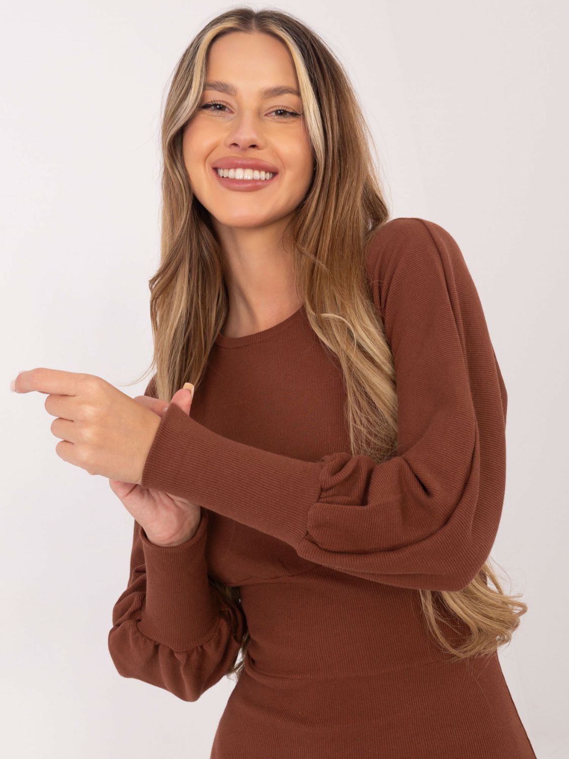 Hnedé šaty Letizia