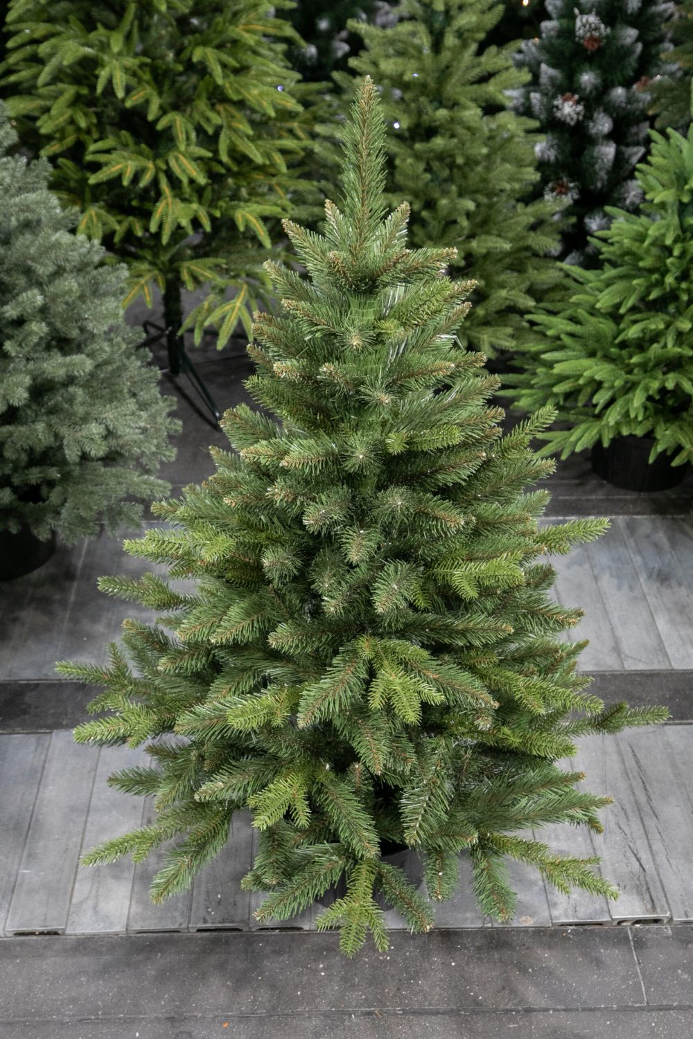 Vianočný stromček v kvetináči Smrek FJORD 110 cm