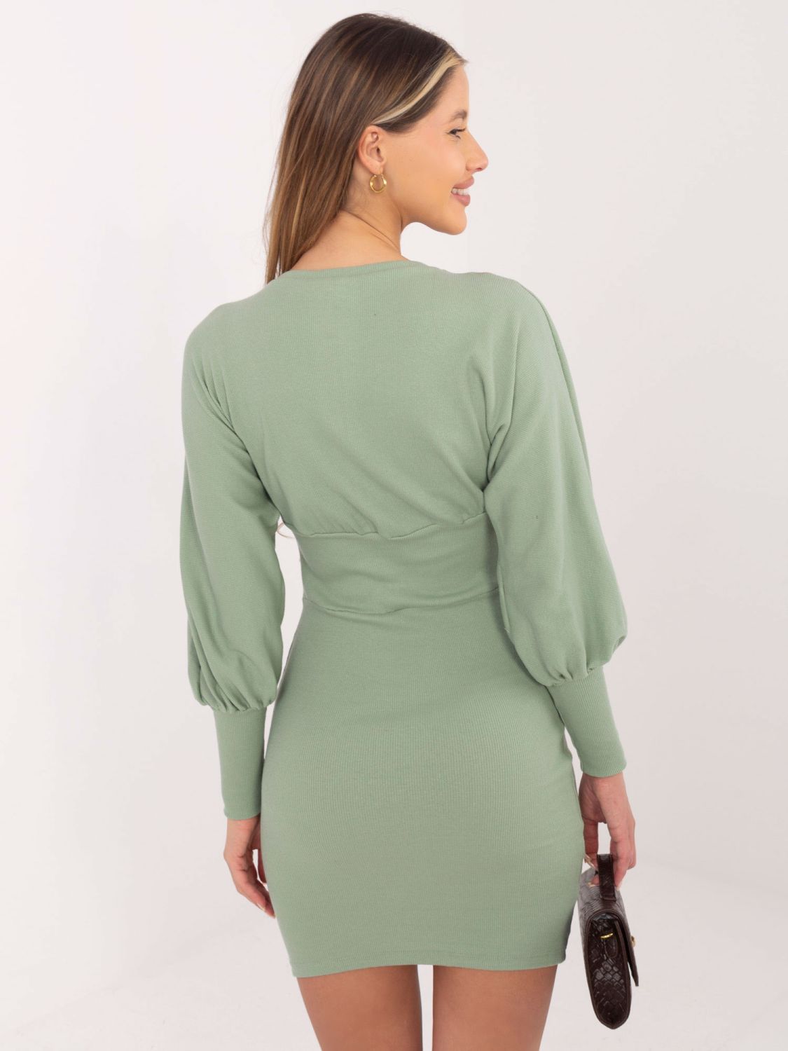 Pistáciovo zelené šaty Letizia