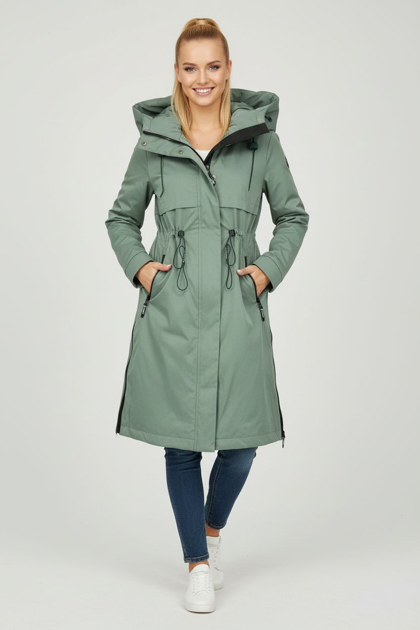 Zelená prechodná bunda FASHION