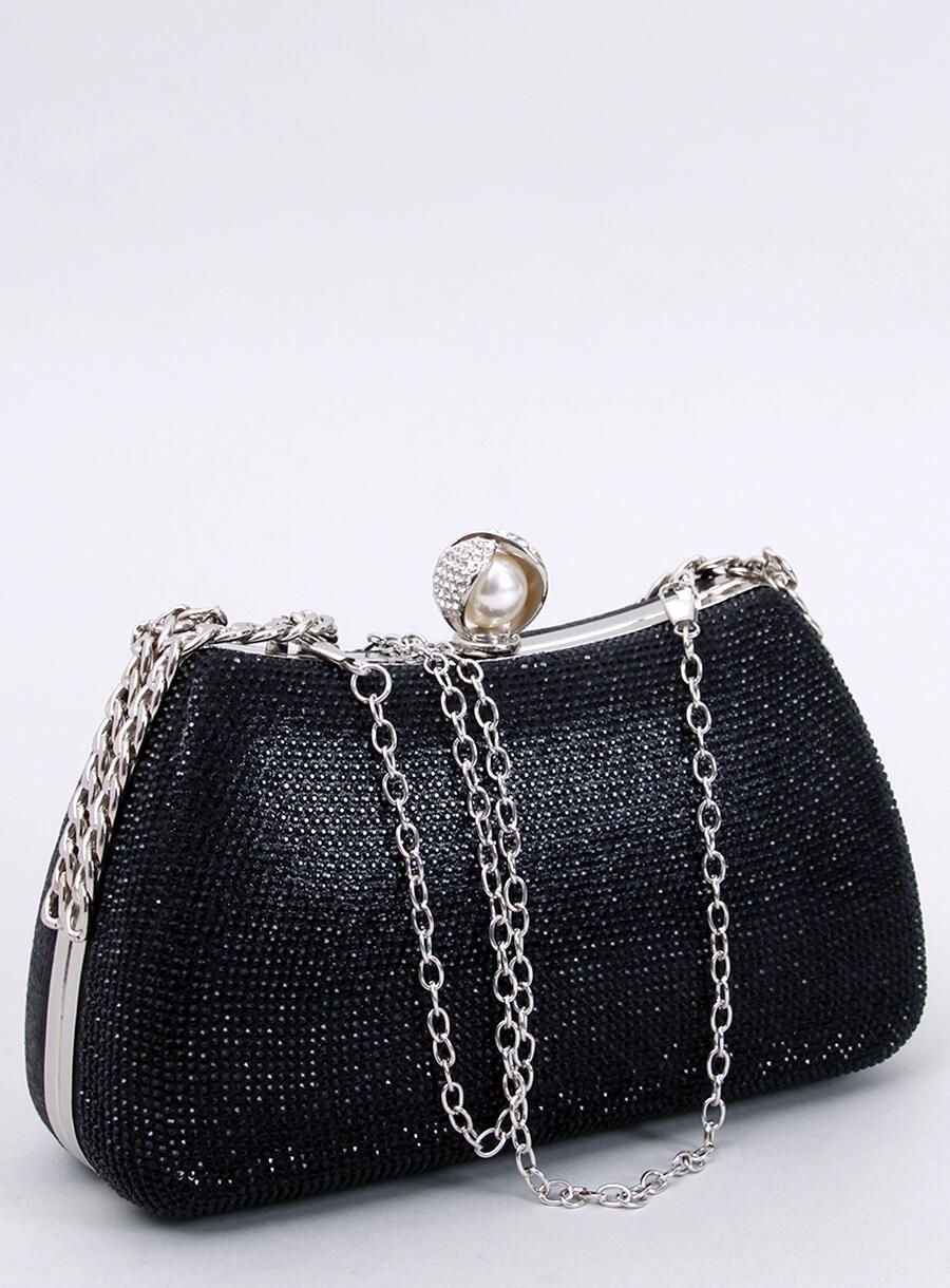 Spoločenská clutch kabelka čierna