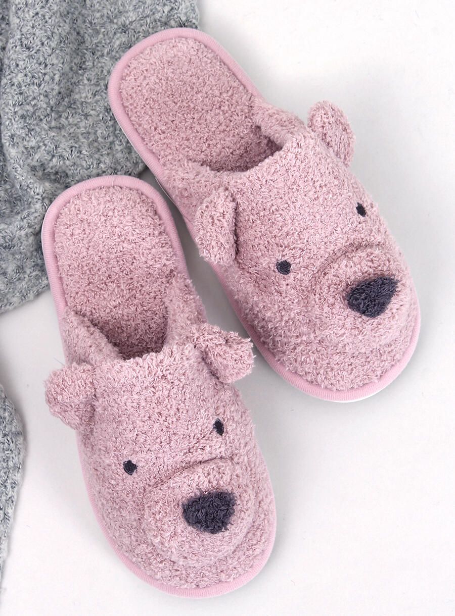 Ružové dámske papuče TEDDY BEAR