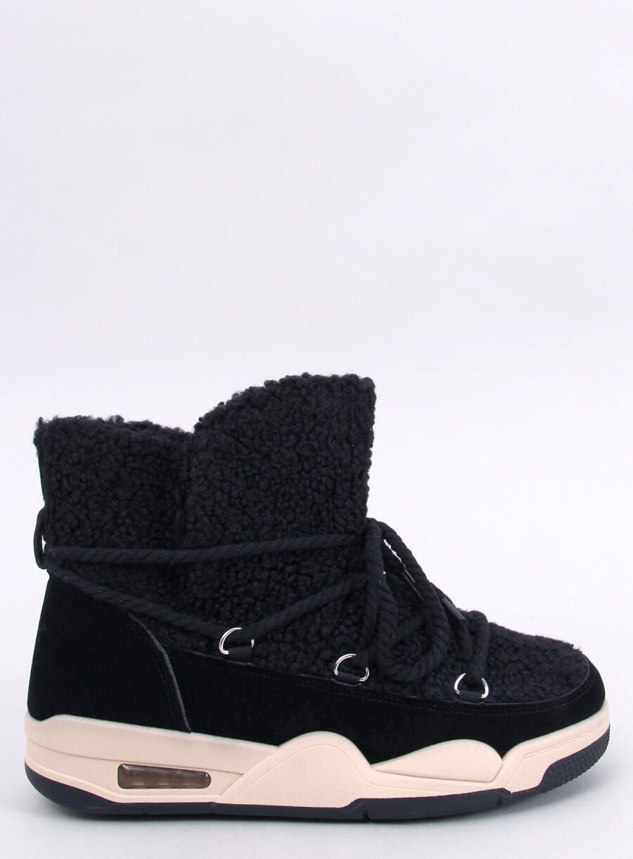 Snehule v štýle sneakers čierne