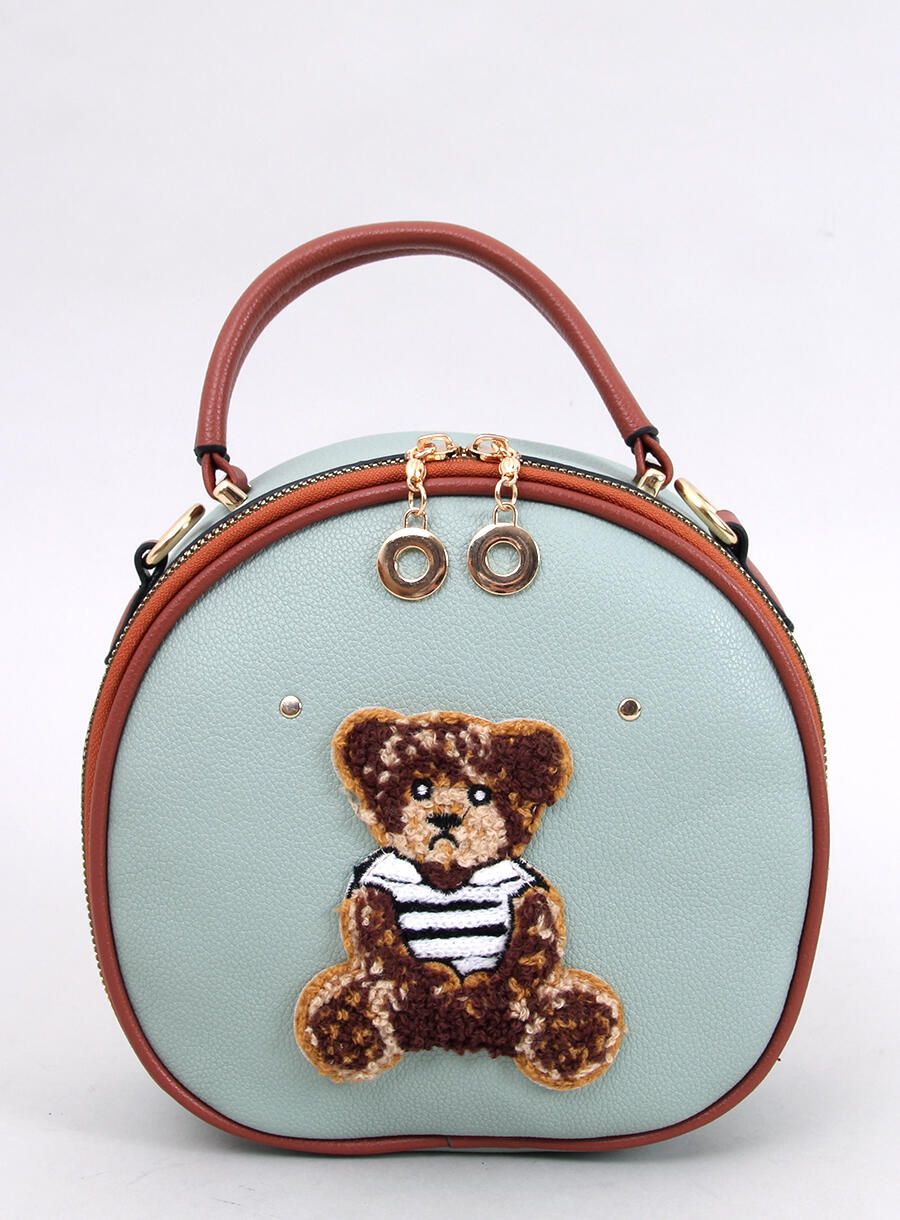 Mätovozelená kufríková kabelka TEDDY