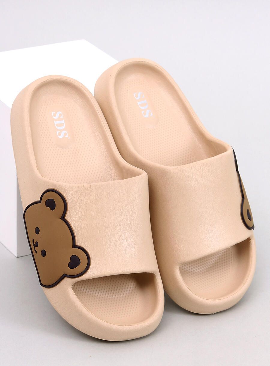 Béžové šľapky TEDDY