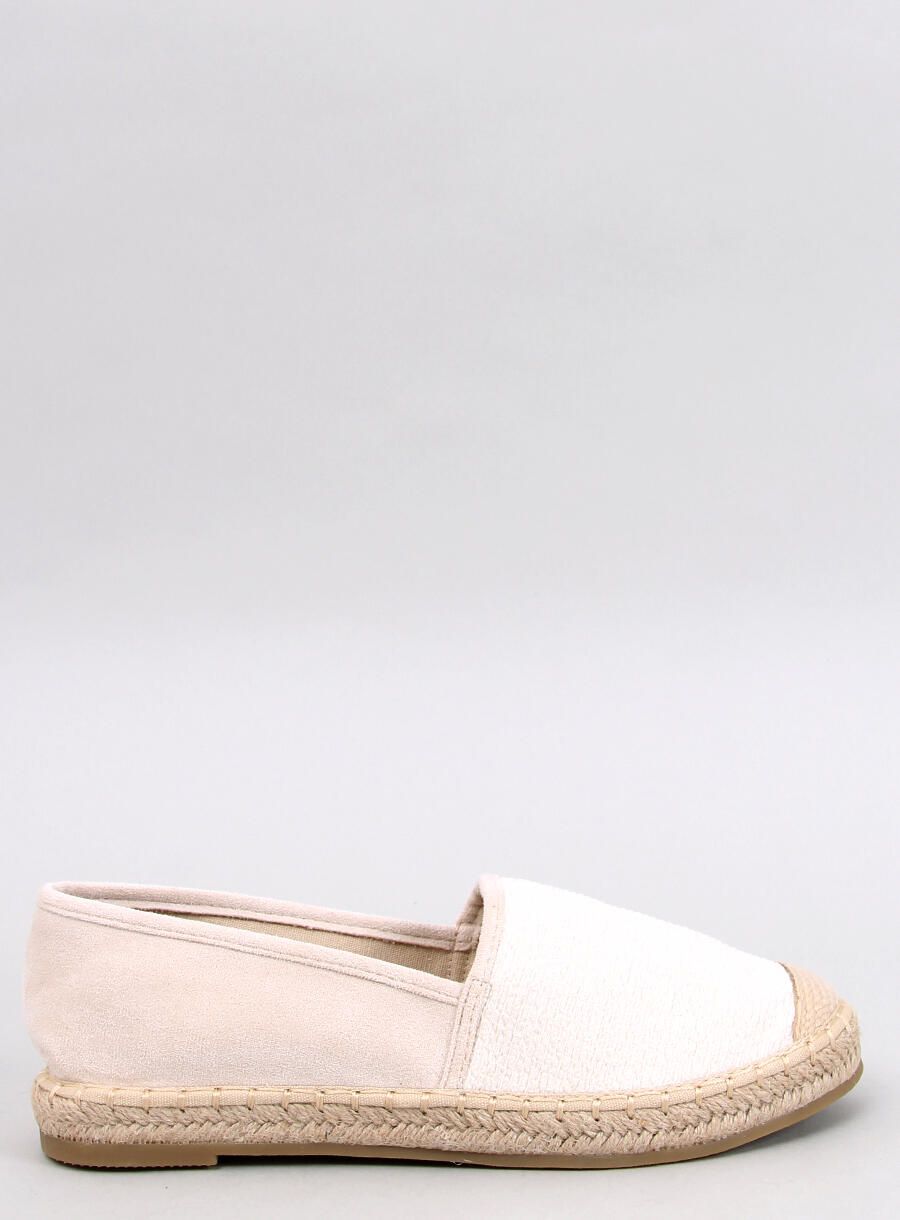 Béžové plátené espadrilky