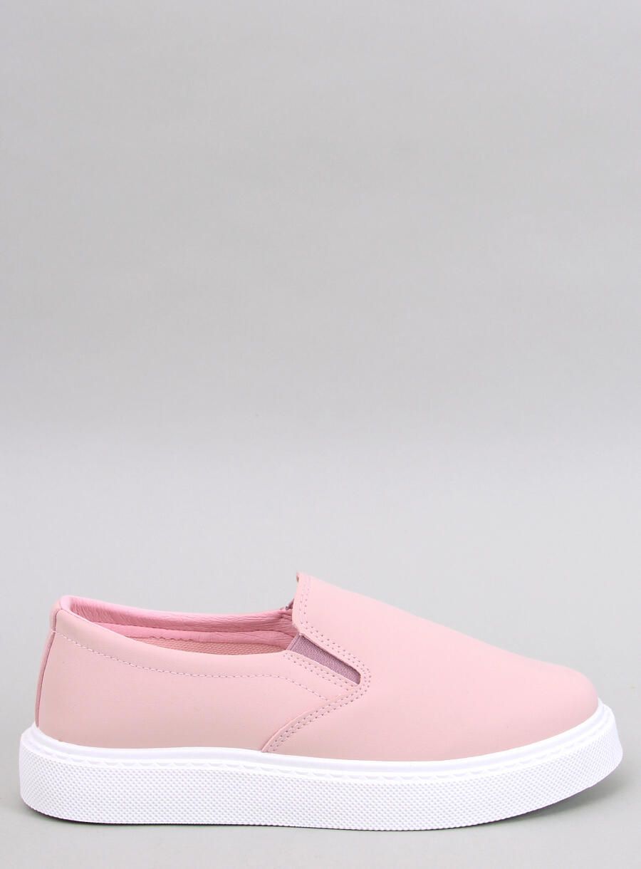 Slip-on dámske tenisky svetloružové