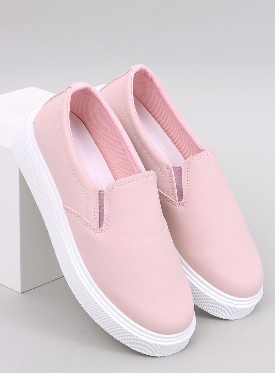 Slip-on dámske tenisky svetloružové
