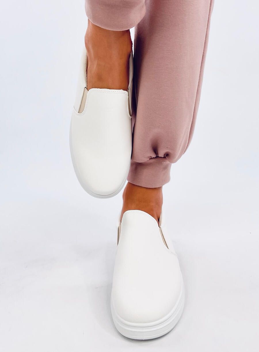 Slip-on tenisky biela/béžová