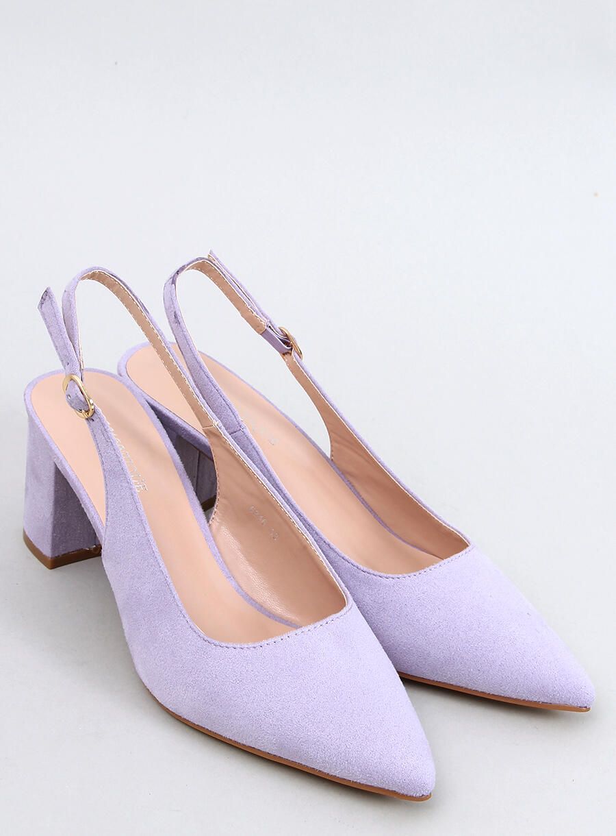 Nízke lodičky s otvorenou pätou lila