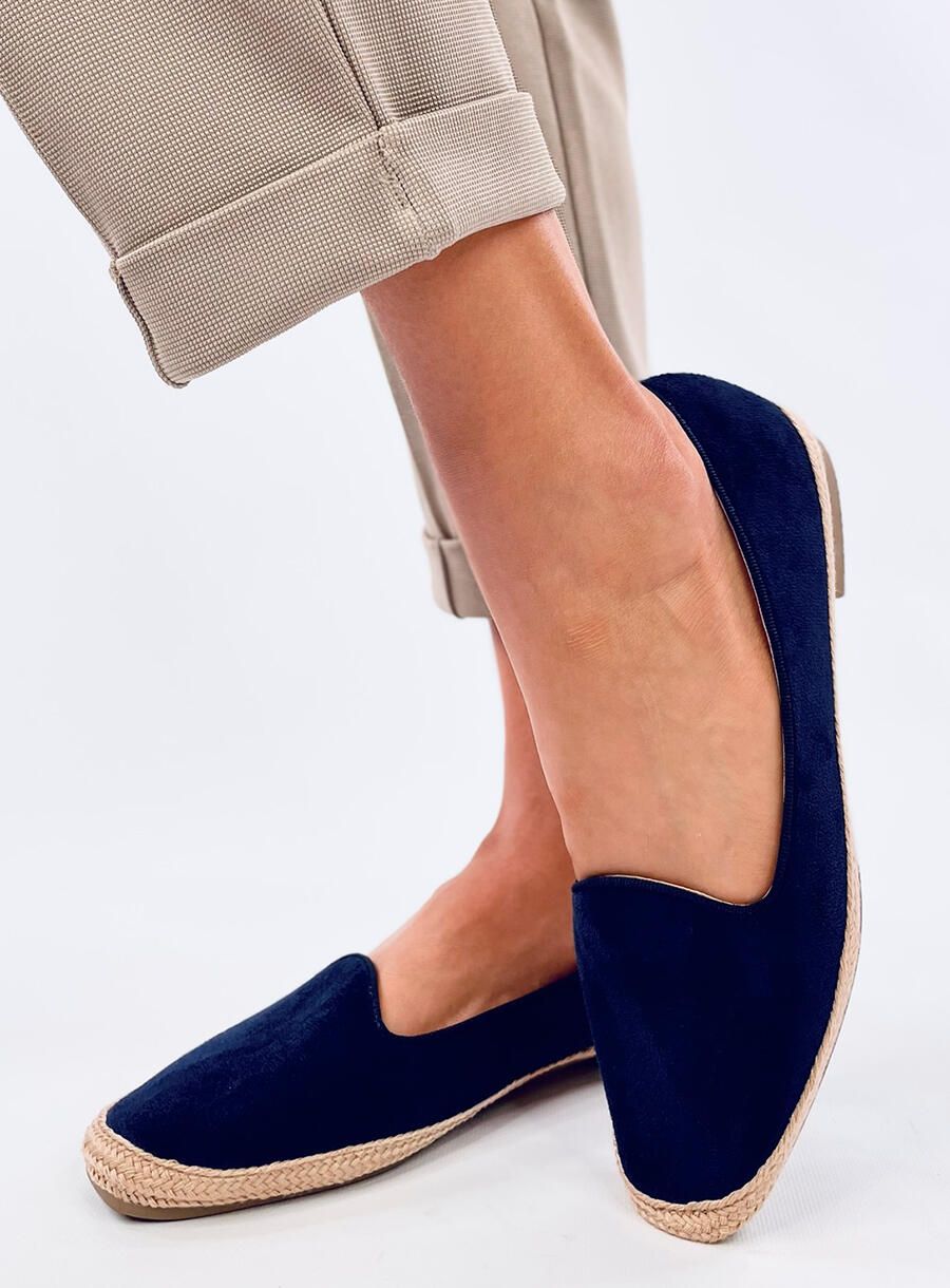 Tmavomodré espadrilky z ekosemišu