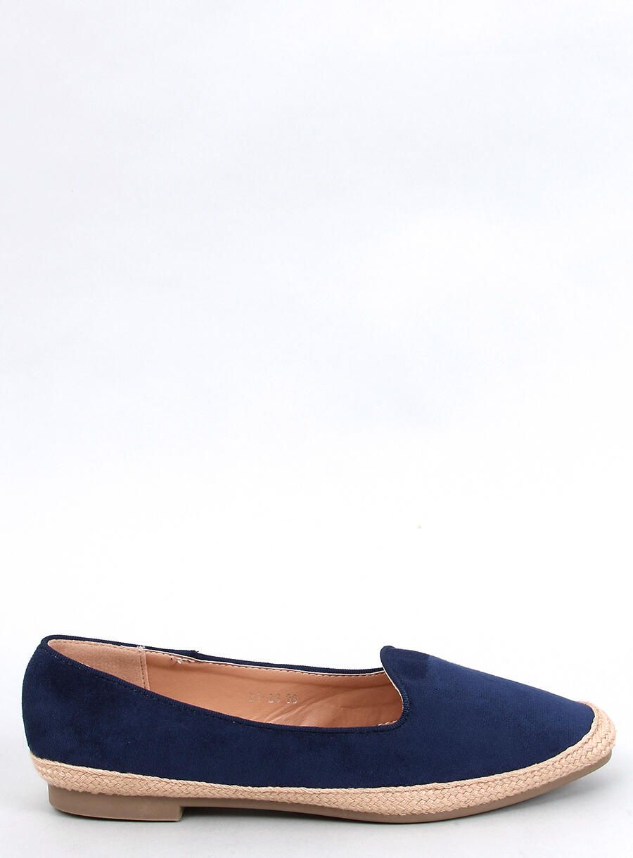 Tmavomodré espadrilky z ekosemišu
