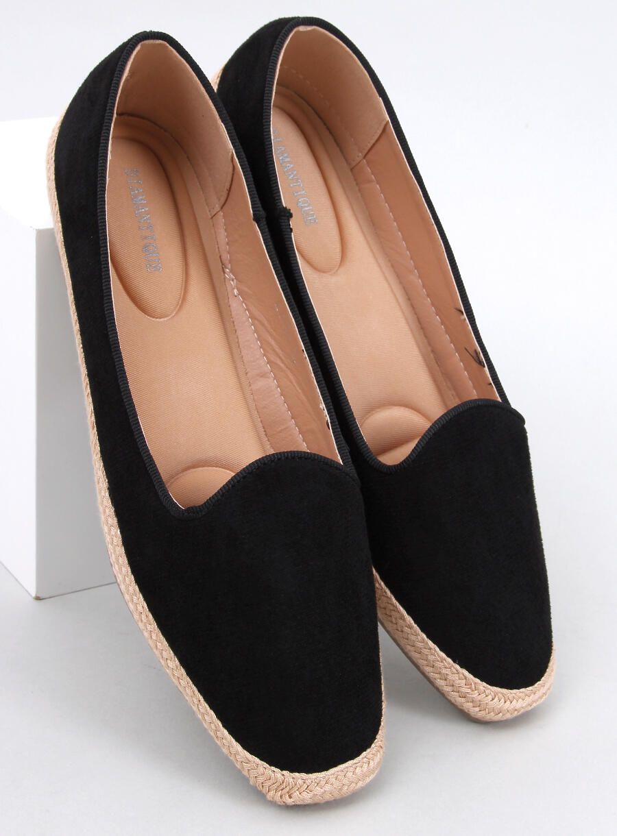 Čierne espadrilky z ekosemišu