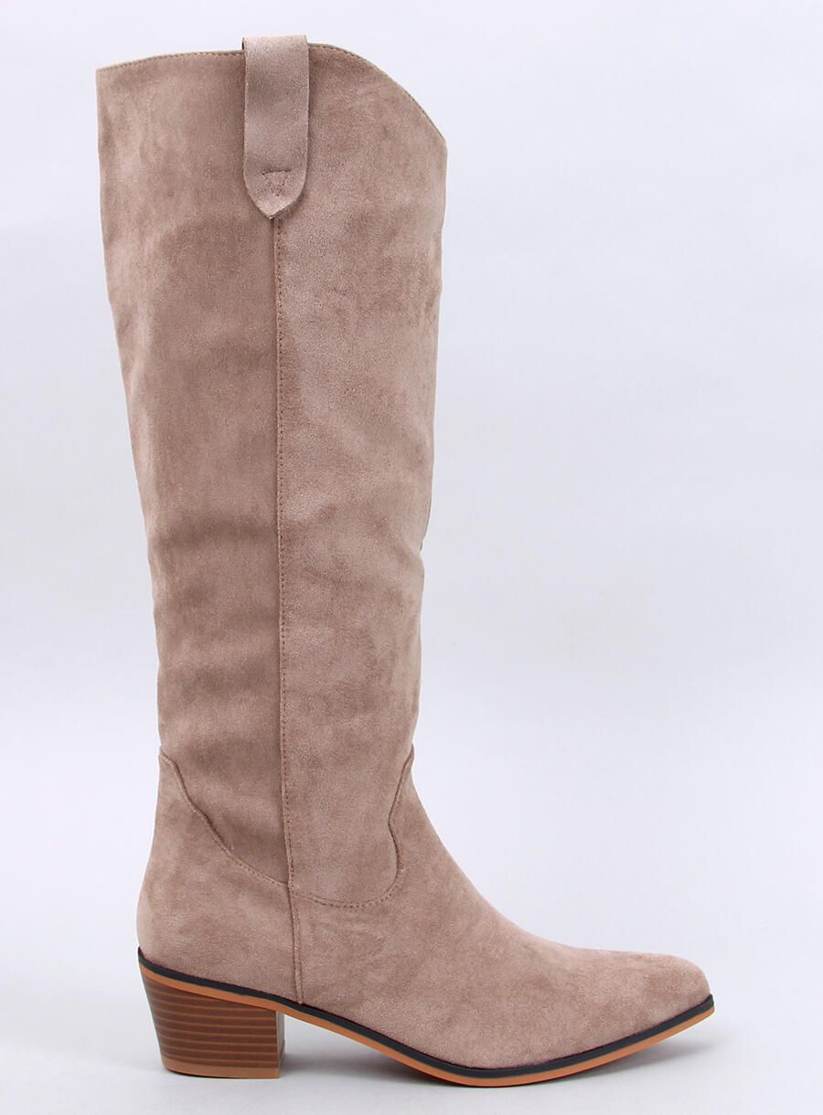 Hnedé semišové čižmy TAYLOR