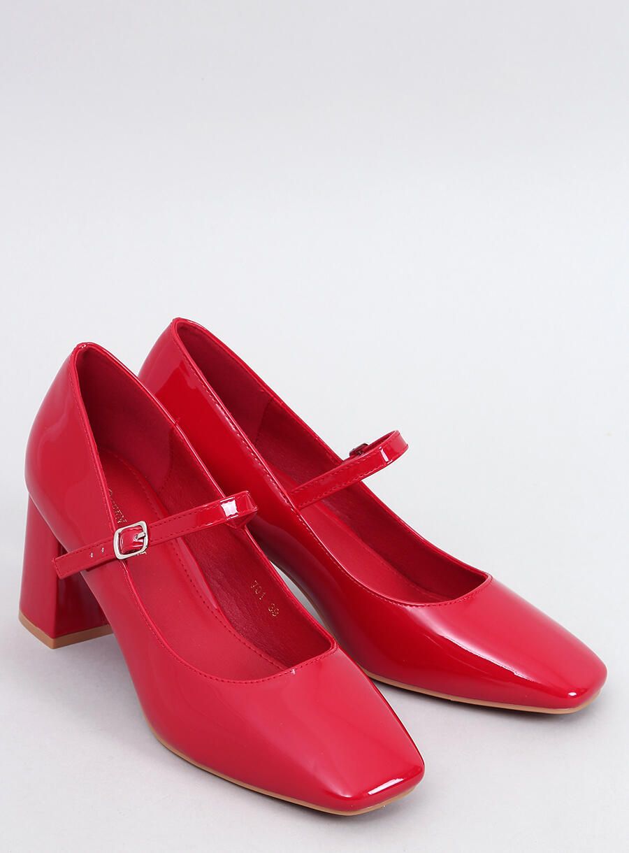 Červené lakované lodičky VALERIE