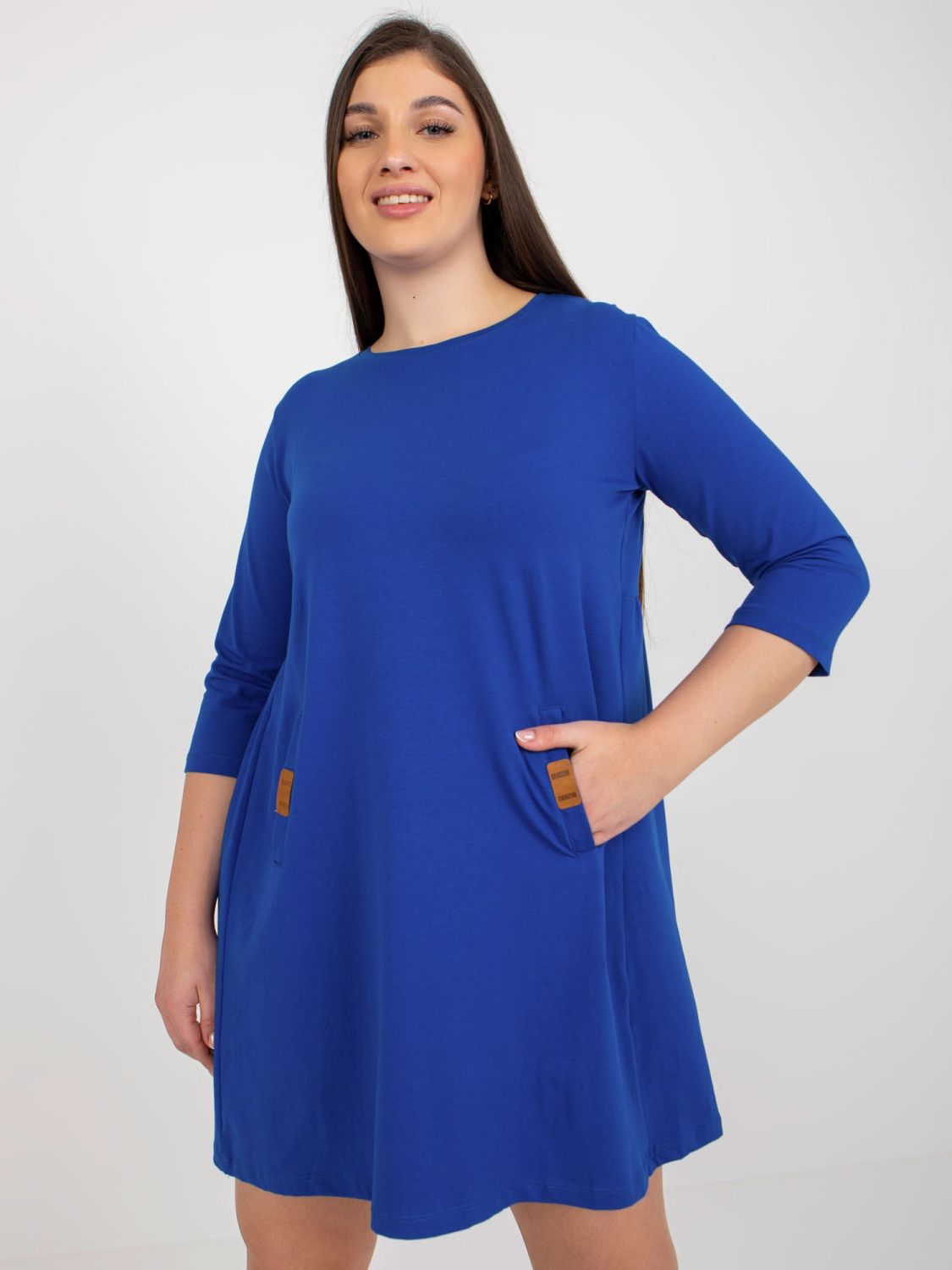 Kobaltové oversize šaty