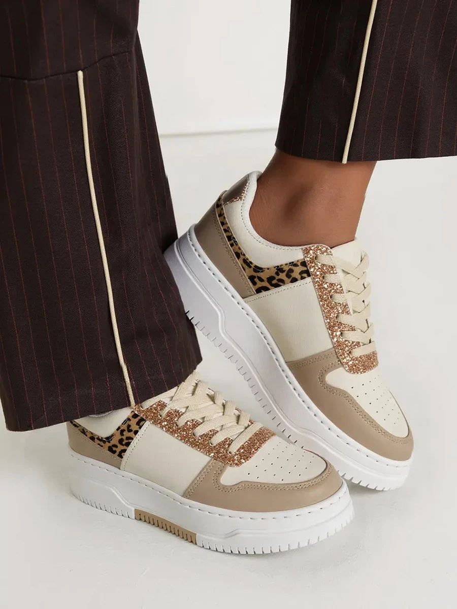 Dámske tenisky VANCOUVER biela/béžová/leopard