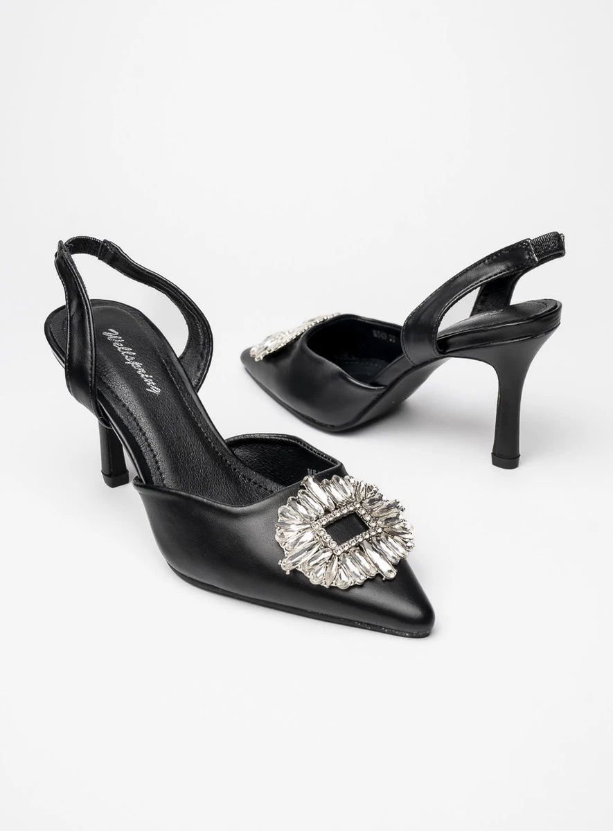 Dámske čierne elegantné lodičky NOIR